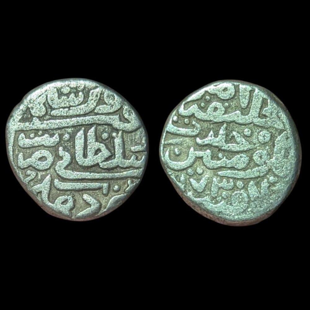 DELHI SULTAN FIRUZ SHAH ONE TANKA, 8.5 gm RARE Billon COIN - Picture 1 of 3